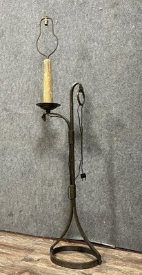 Forged Iron Torch Floor Lamp by Jean-Pierre Ryckaert-MWB-1817890