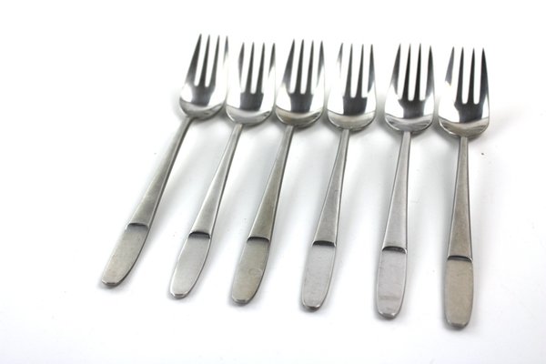 Forks Model 2070 by Helmut Alder for Anvil, 1959, Set of 6-ZWH-1722446