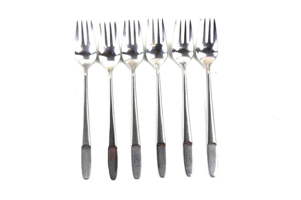 Forks Model 2070 by Helmut Alder for Anvil, 1959, Set of 6-ZWH-1722446