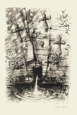 Fountain - Original Etching by Michel Ciry - 1964 1964-ZCI-758440