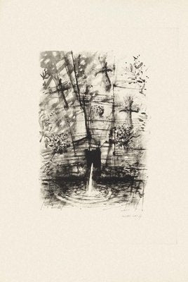 Fountain - Original Etching by Michel Ciry - 1964 1964-ZCI-758440