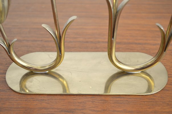 Four-Armed Brass Candleholder by Gunnar Ander for Ystad Metall, Sweden-OV-1245919