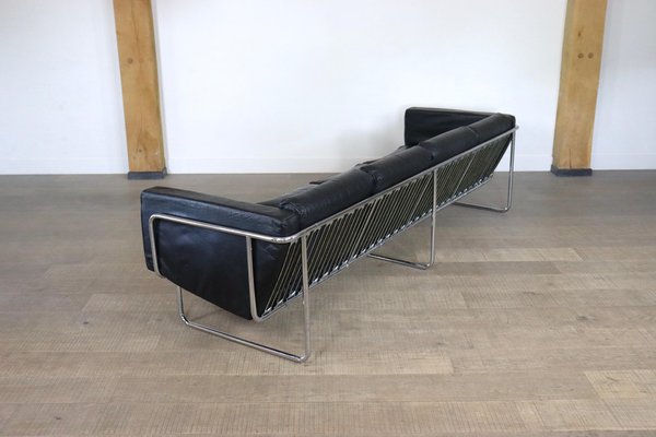 Four Seater Leather Sofa by Hans Eichenberger for Strässle, Switzerland-ZZP-1354049