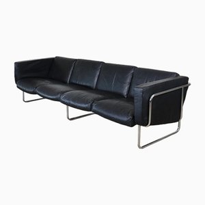 Four Seater Leather Sofa by Hans Eichenberger for Strässle, Switzerland-ZZP-1354049