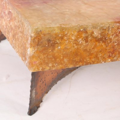 Fractal Resin and Patinated Iron Coffee Table, 1970-DSC-1767852