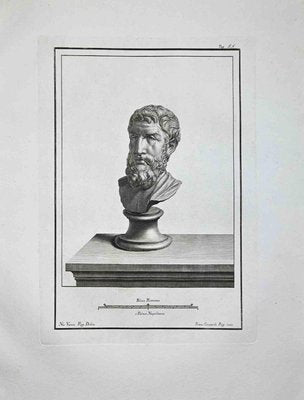 Francesco Cepparoli, Ancient Roman Bust, Etching, Late 18th-Century-ZCI-972036