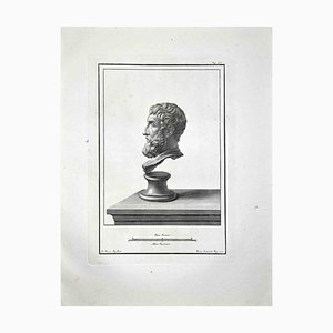 Francesco Cepparoli, Ancient Roman Busts, Etching, Late 18th-Century-ZCI-972037