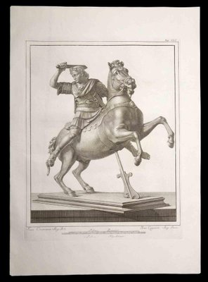 Francesco Cepparoli, Legionnaire with the Horse, Etching, 18th-Century-ZCI-1163446