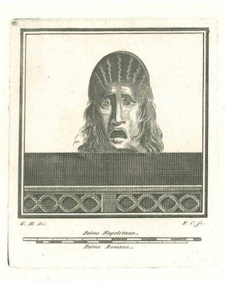 Francesco Cepparuli, Ancient Theatrical Mask, Etching, 18th Century-ZCI-1759314