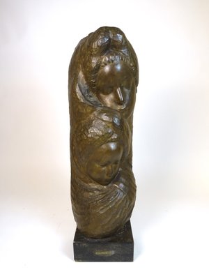 Francesco Falcone, Maternity Sculpture, 1927, Bronze-MLN-1128462