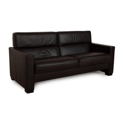 Francis Leather Three Seater Brown Sofa from Brühl-RQW-2036313