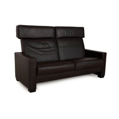 Francis Leather Three Seater Brown Sofa from Brühl-RQW-2036313