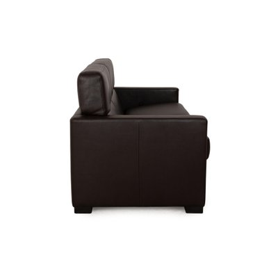 Francis Leather Three Seater Brown Sofa from Brühl-RQW-2036313