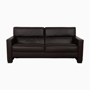 Francis Leather Three Seater Brown Sofa from Brühl-RQW-2036313