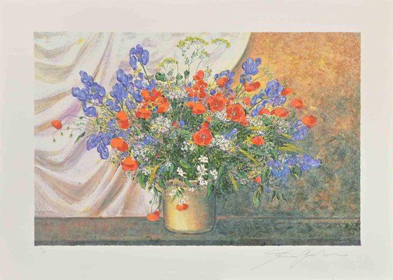 Franco Bocchi, Wildflowers, Screen Print, 1980s-ZCI-2029401