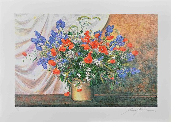 Franco Bocchi, Wildflowers, Screen Print, 1980s-ZCI-2030122