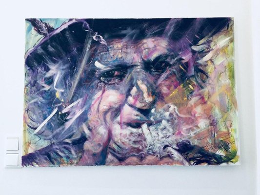 Franke Gallery, Keith Richards Rolling Stones, Art Canvas Acrylic & Painting-WSA-831278