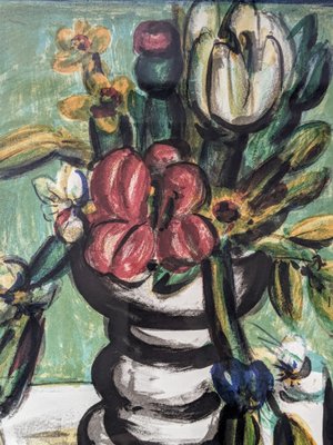 Franz Priking, Still Life with Flowers, 1960s-1970s, Hand-Signed Lithograph-NRC-1819380