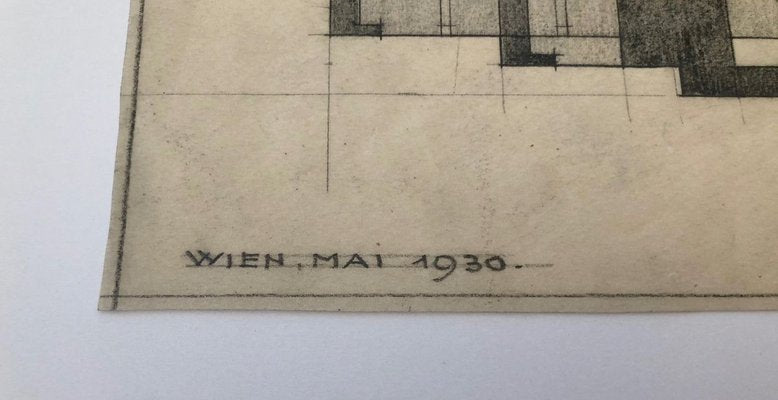 Freemasons Lodge Schwindgasse Working Drawings by Architects, Vienna, 1930, Set of 4-BAF-763416