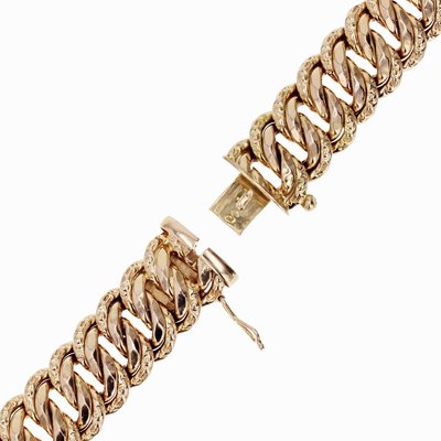 French 18 Karat Rose Gold Bracelet, 1950s-OLU-2027409