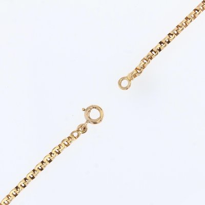 French 18 Karat Yellow Gold Thick Jaseron Mesh Chain, 1950s-OLU-1335863