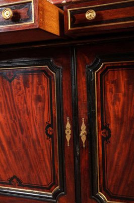 French 19th Century Buffet with Red Languedoc Marble Top-MBH-1032642