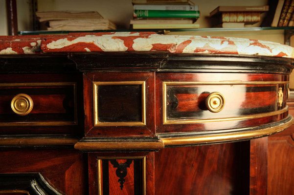 French 19th Century Buffet with Red Languedoc Marble Top-MBH-1032642