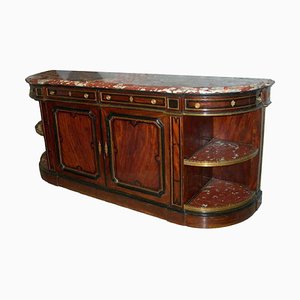 French 19th Century Buffet with Red Languedoc Marble Top-MBH-1032642