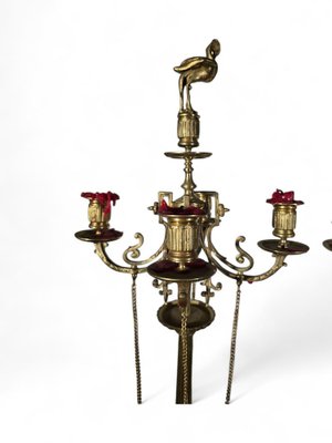 French 19th-Century Greek Candleholders, 1890s, Set of 2-FDW-2039635