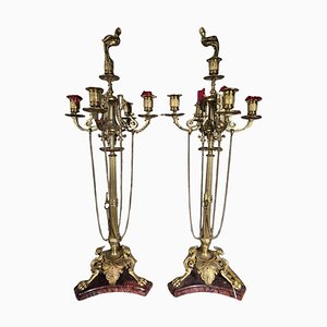 French 19th-Century Greek Candleholders, 1890s, Set of 2-FDW-2039635