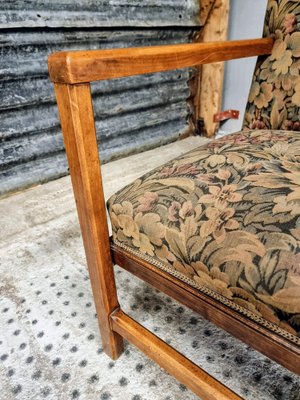 French Armchair with Floral Pattern, 1930s-IFQ-1804447