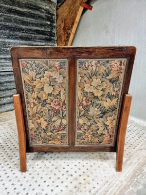 French Armchair with Floral Pattern, 1930s-IFQ-1804447