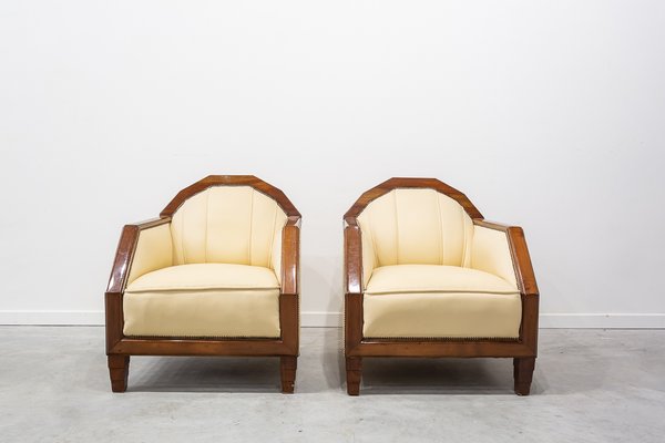 French Art Deco Armchairs, Circa 1920, Set of 2-UJE-899107