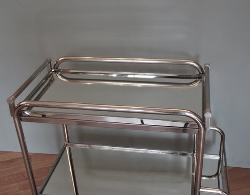 French Art Deco Bar Trolley, Side or Coffee Table by Jacques Adnet, 1930s-SY-1238969