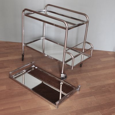 French Art Deco Bar Trolley, Side or Coffee Table by Jacques Adnet, 1930s-SY-1238969