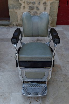 French Art Deco Barber Chairs, 1940, Set of 3-XNH-1804650