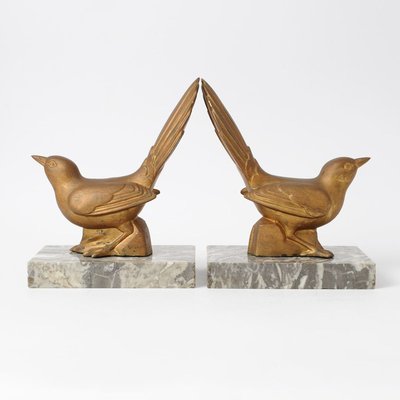 French Art Deco Bird Bookends, 1930s, Set of 2-IXK-898149