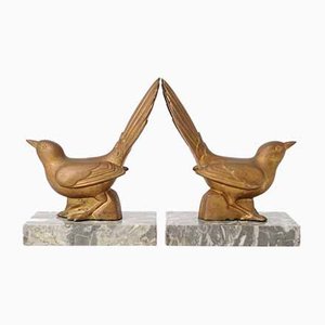 French Art Deco Bird Bookends, 1930s, Set of 2-IXK-898149