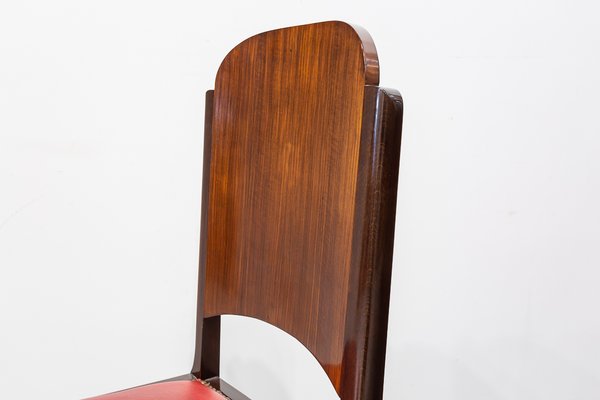 French Art Deco Chairs, 1920s, Set of 6-UJE-899100