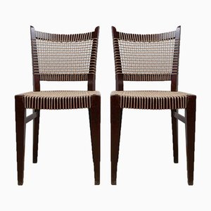 French Art Deco Cord Side Chairs, Set of 2-JRP-943842