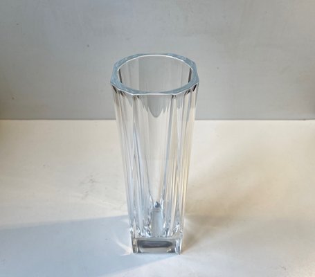 French Art Deco Cut Crystal Vase in the style of Daum, 1930s-LCR-1427220