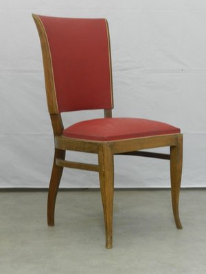 French Art Deco Dining Chairs, 1930s, Set of 4-RIU-589433