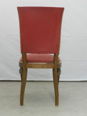 French Art Deco Dining Chairs, 1930s, Set of 4-RIU-589433