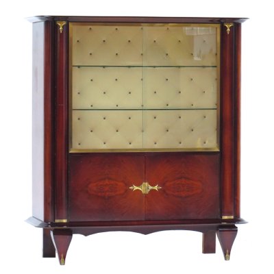 French Art Deco Display Cabinet in Rosewood and Walnut by Jules Leleu, 1930s-UBE-1343828