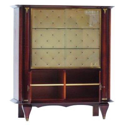 French Art Deco Display Cabinet in Rosewood and Walnut by Jules Leleu, 1930s-UBE-1343828