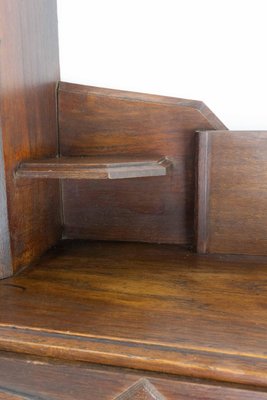 French Art Deco Entry Shelf with Cabinet & Drawers in Swiss Alp style, 1930s-RIU-1373771