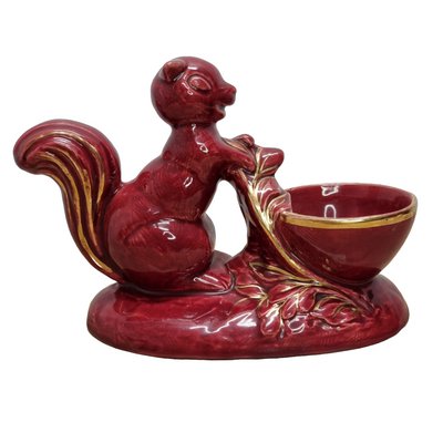 French Art Deco Flower Pot Squirrel, 1930s-VHW-2032220