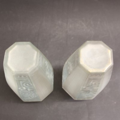 French Art Deco Geometric Vases from Etaleune, 1930s, Set of 2-SY-1065278