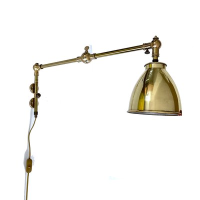 French Art Deco Industrial Wall Light, 1940s-GUT-2034591