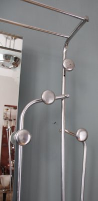 French Art Deco Polished Aluminum Coat Stand, 1940s-SY-1740349